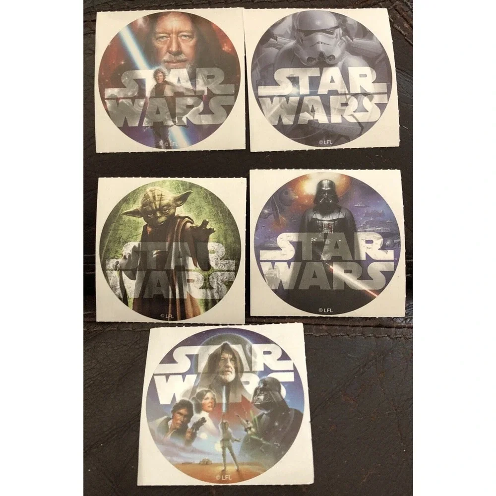 Smile Makers 75 Star Wars Stickers Pop 5 Varieties‎ Yoda Dearth Vader + More